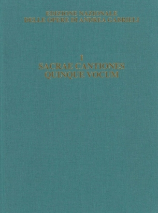 Sacrae cantiones quinque vocum. Liber primus Orchestra Score Hardcover