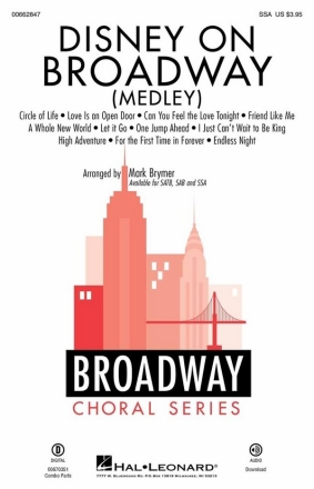 Disney on Broadway (Medley) SSA Choral Score