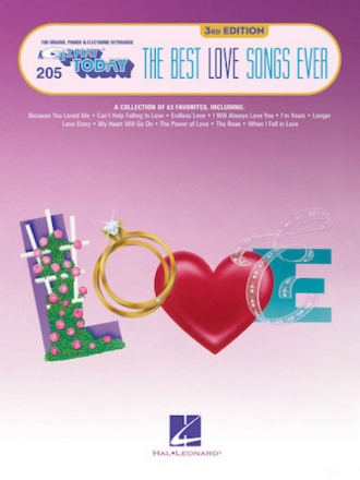 The Best Love Songs Ever - 3rd Edition Klavier Buch