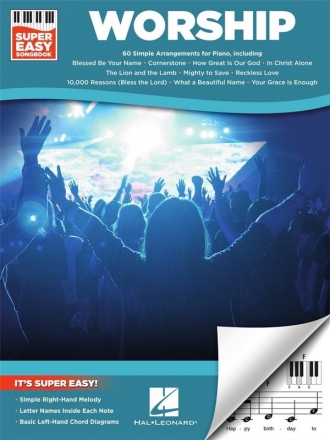 Worship - Super Easy Songbook for easy piano