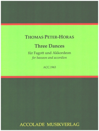 3 Dances fr Fagott und Akkordeon Partitur und Fagottstimme