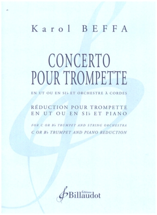 Concerto pour trompette en ut ou sib et orchestre  cordes rduction pour trompette (ut/sib) et piano