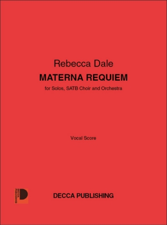Materna Requiem Solo, SATB and Orchestra Vocal Score