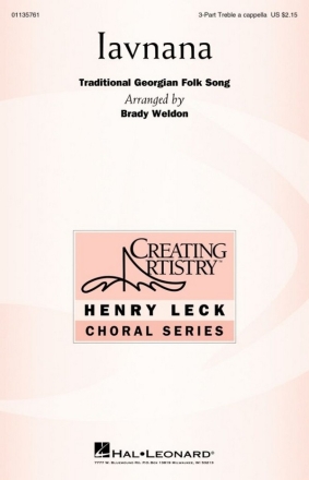 Iavnana for 3-part treble a cappella choral score