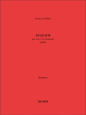 Requiem (2020) per coro misto e 17 strumenti partitura