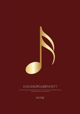 Hausaufgabenheft Musik Weinrot 35 Schulwochen
