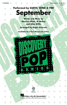 September 3-Part Mixed Choir Choral Score