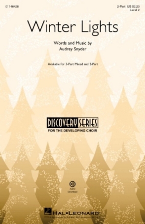 Winter Lights for 2-part choir and piano and opt. Glockenspiel choral score