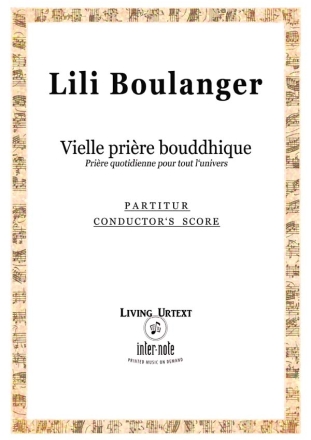Vieille Prire Bouddhique pour tnor, choeur mixte et orchestre partition (fr)
