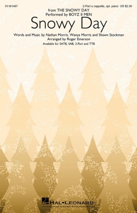 Snowy Day 2-Part Choir and Opt. Piano Choral Score