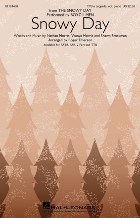 Snowy Day TTB and Opt. Piano Choral Score