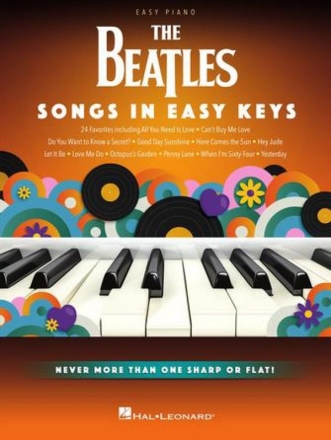 The Beatles - Songs in Easy Keys for easy piano Songbook