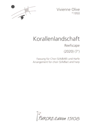 Korallenlandschaft (Reefscape) (2020) fr gem Chor (SABar) und Harfe Partitur