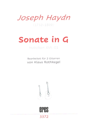 Sonate in G Hob. XVI:G1 fr 2 Gitarren 2 Spielpartituren