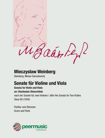 Sonate fr Violine und Viola Partitur und Stimmen