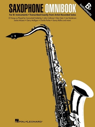 Saxophone Omnibook for B-Flat Instruments B-Flat Instruments Book