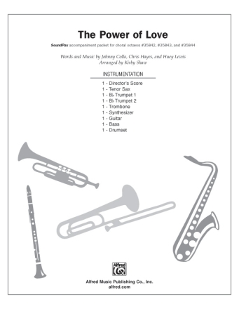 Power Of Love for brass band score and parts (accompaniment to choral ocavos)