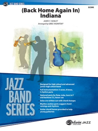 Indiana (Back Home Again In) (j/e score) Jazz band