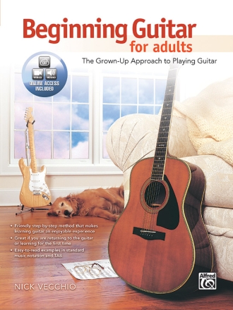 Beginning Guitar For Adults (with CD) Guitar teaching (pop)