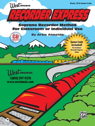 Recorder Express (book/CD/game code) Recorder teaching material