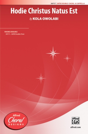 Hodie Christus Natus Est SATB Mixed voices