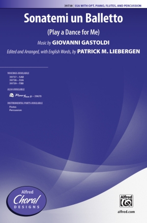 Sonatemi Un Balletto SSA Upper voices