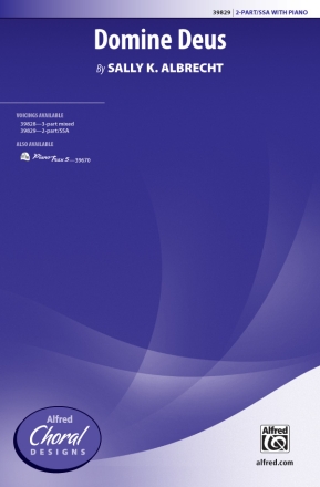 Domine Deus 2 PT/SSA 2-Part, Unison and Equal Voice