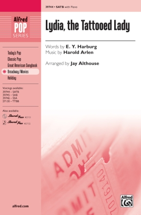 Lydia The Tattooed Lady SATB Mixed voices