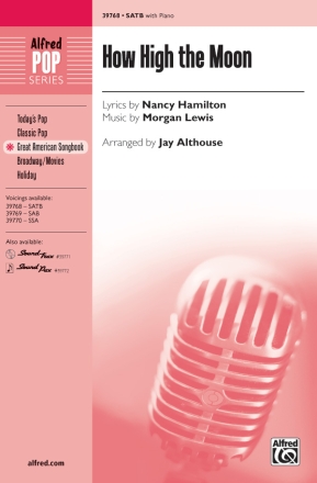 How High The Moon SATB Mixed voices