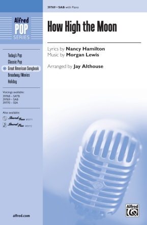 How High The Moon SAB Mixed voices