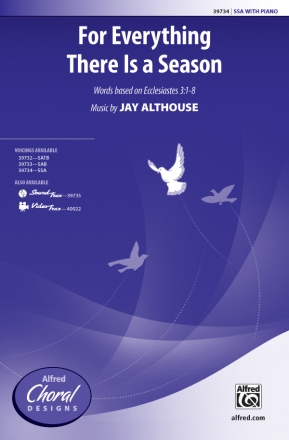 For Everything There Is Season for female choir (SSA) with piano choral score