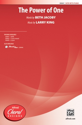 Power Of One, The SATB Mixed voices