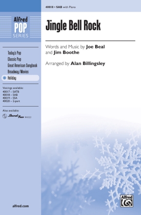 Jingle Bell Rock  for mixed chorus (SAB) and piano chorus score