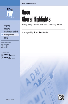 Once (Choral Highlights SAB) Mixed voices