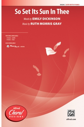 So Set Its Sun In Thee SATB Mixed voices