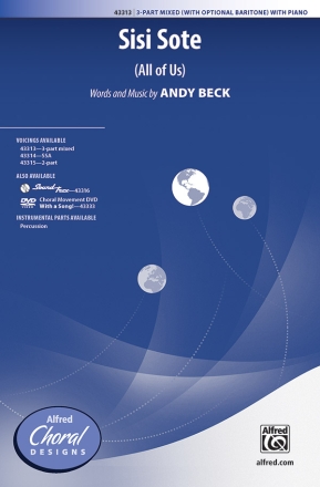 Sisi Sote (All of Us) for 3-part mixed voices (with opt. baritone) and piano score