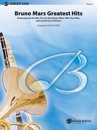 Bruno Mars Greatest Hits (c/b score) Symphonic wind band