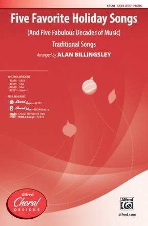 Five Favorite Holiday Songs SATB Mixed voices