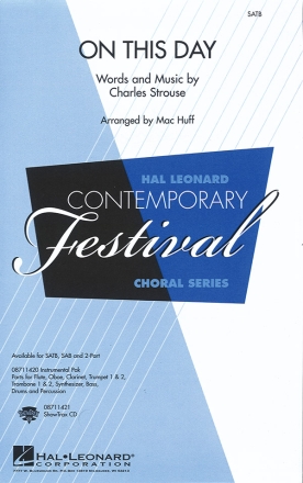 On This Day SATB Mixed voices
