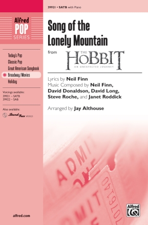 Song Of The Lonely Mountain SATB Mixed voices
