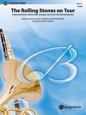 Rolling Stones On Tour (c/b score) Symphonic wind band