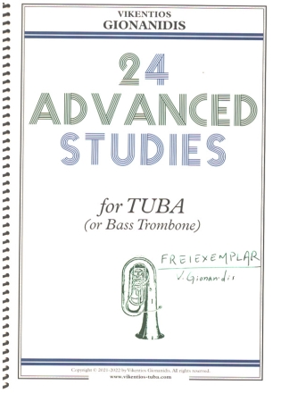 24 Advanced Studies for tuba or bass trombone