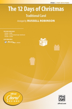 12 Days Of Christmas, The 2PT 2-Part, Unison and Equal Voice