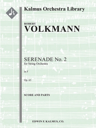 Serenade No. 2 for Strings in F (s/o) String Orchestra