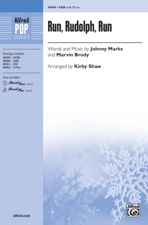 Run Rudolph Run SAB Mixed voices