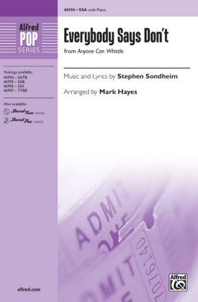 Everybody Says Don't SSA Upper voices