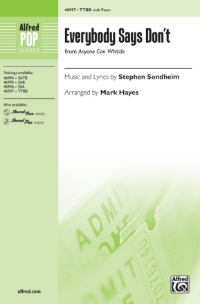 Everybody Says Don?t TTBB Lower voices