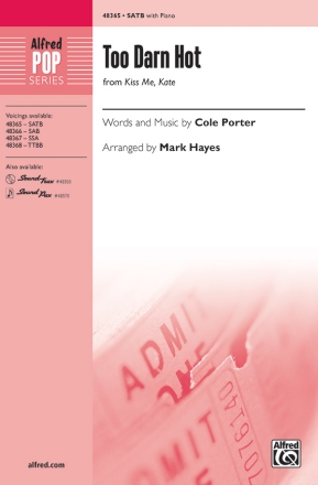 Too Darn Hot SATB Mixed voices