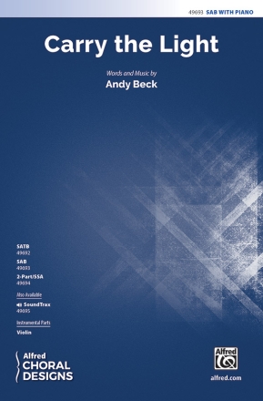 Carry The Light SAB Mixed voices