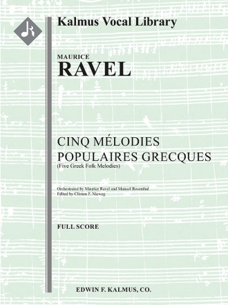 Cinq Melodies Populaires Grecques (f/o) Full Orchestra